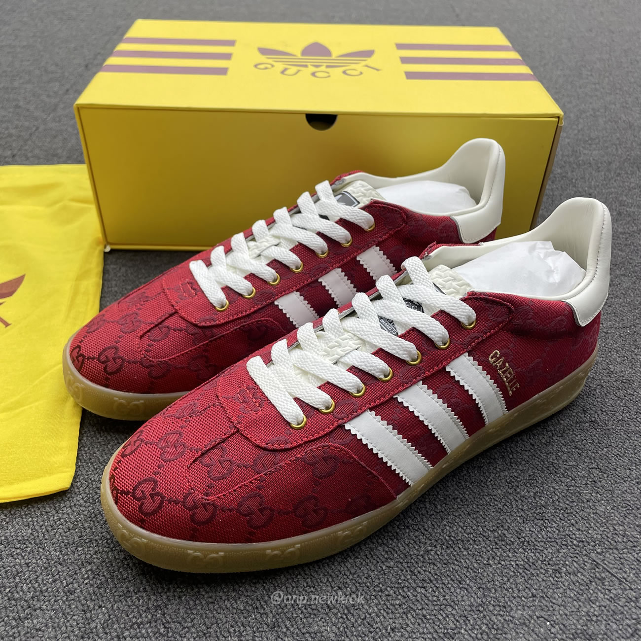 Adidas X Gucci Gazelle Original Gg Red 737967 Faaw3 6451 (7) - newkick.app